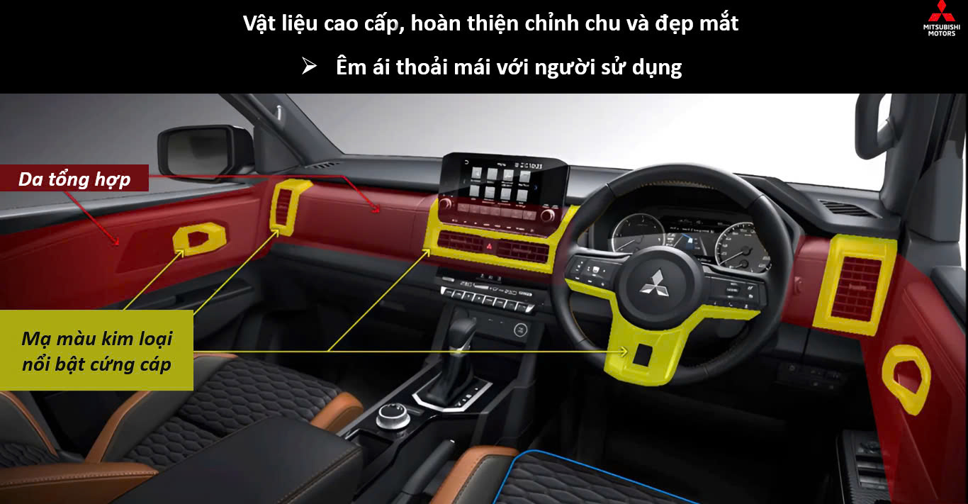 Khoang nội thất sử dụng những vật liệu cao cấp tạo cảm giác sang trọng trên xe